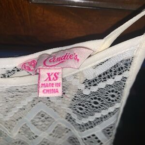 White, brand: candies, dress